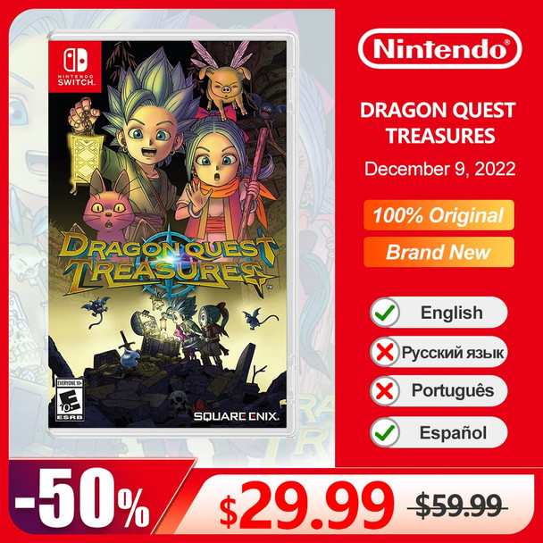 DRAGON QUEST TREASURES Nintendo Switch Game Deals 100% Original Physical Game Card RPG Action Genre for Switch OLED Lite