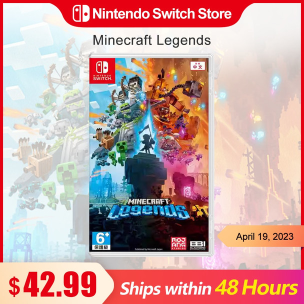 Minecraft Legends Nintendo Switch Game Deals 100% Original Physical Game Card Strategy Genre for Switch OLED Lite Game Console