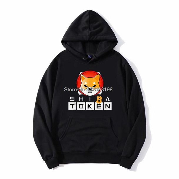 Fleece Sweatshirt Streetwear | Shiba Inu Coin Hoodie | Shiba Inu