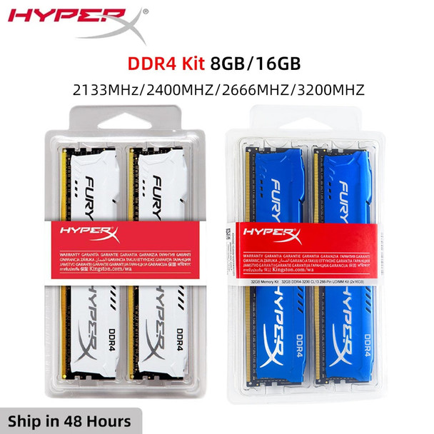 Hyperx FURY DDR4 16GB 32GB Kit 3200MHz 2666MHz 2400MHz 2133MHz Gaming