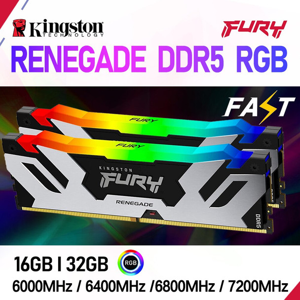Kingston Fury Renegade DDR5 Memory Desktop Gaming High Speed For Z790