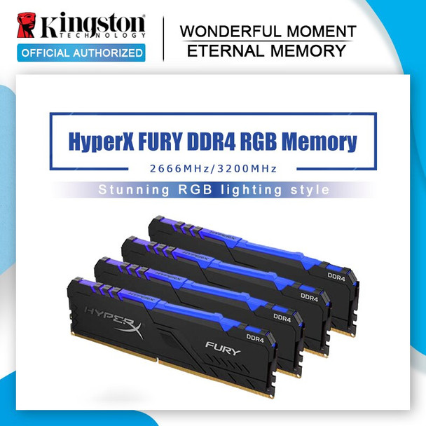 Kingston Hyperx Fury Ddr4 Rgb Memory 2666 Mhz 3200mhz Cl15 Dimm 8gb