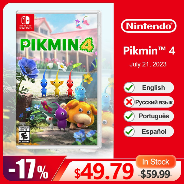 Pikmin 4 Nintendo Switch Game Deals 100% Original Physical Game Card Action Genre In Stock Pikmin4 Game for Switch OLED Lite