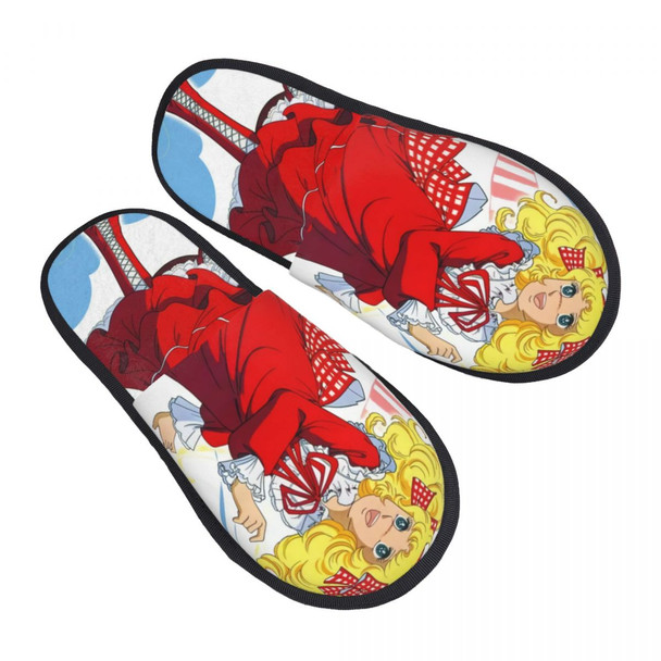 Custom Print Women Candy Candy House Slippers Cozy Warm Anime Manga