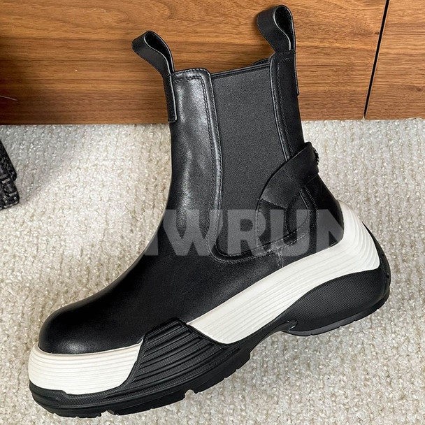 Women Short Boots Spring Autumn New Genuine Leather Upper  Round Head