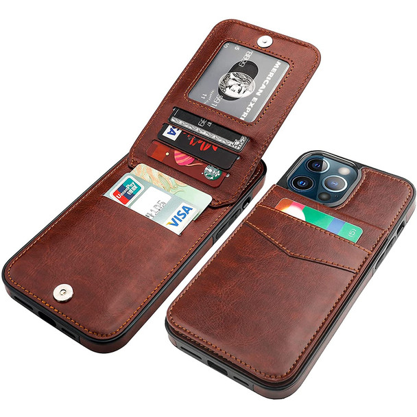 Flip Leather Cover for IPhone 13 12 Mini 14 11 X XR XS Pro Max 7 8 Plus Wallet Case with Credit Card Holder Kickstand