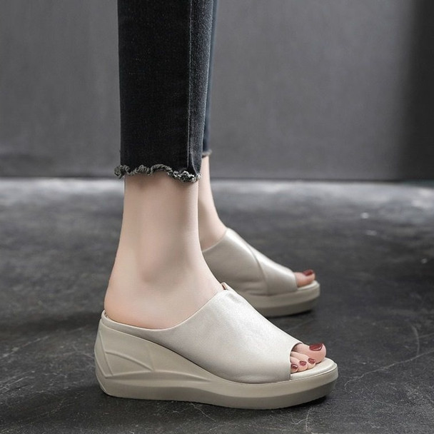 Retro Fish Mouth Cool Slippers 2023 New Women's Summer Outdoor Thick