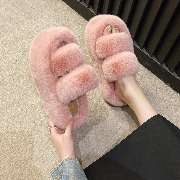 Low Flock Flat Shoes Female Rome Rubber Basic Short Plush with Shoes