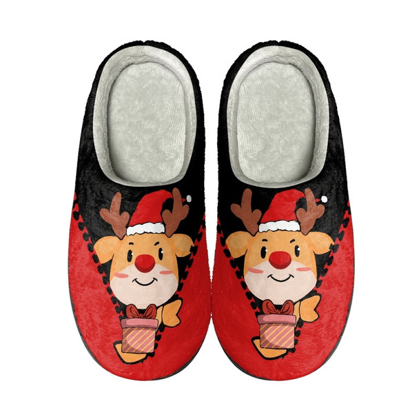 Christmas Design Women Casual Home Slippers Autumn Winter Warm Cotton