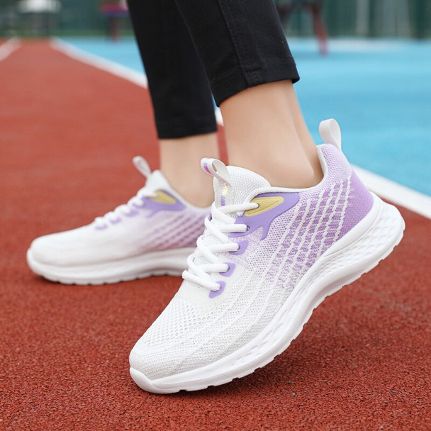 Fashion Running Shoes for Women Lightweight Breathable Knit Sneakers