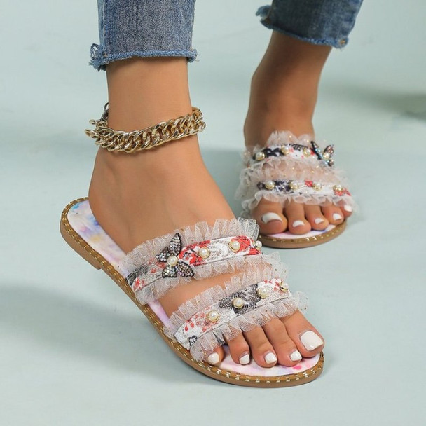 Slippers Women Sandals Summer Greek Style Boho Folk custom Ladies Flat Slippers Women Sandals Summer Greek Style Boho Folk custom Ladies Flat