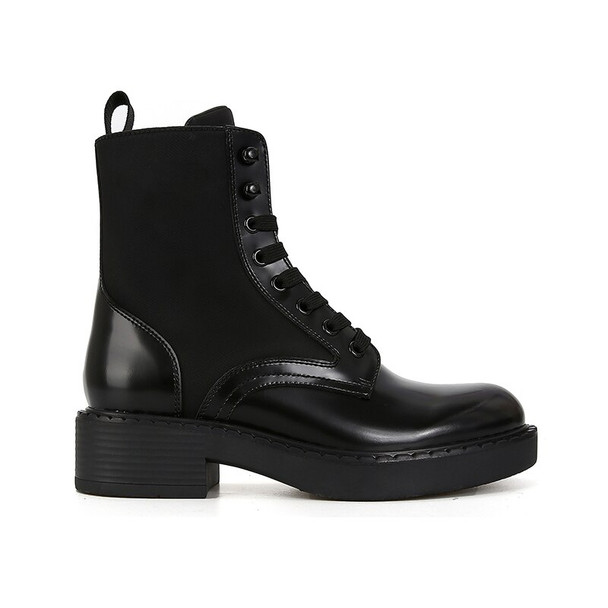 Fashion Design Metal Decoration Platform Boots Women 2023 Chunky Heel