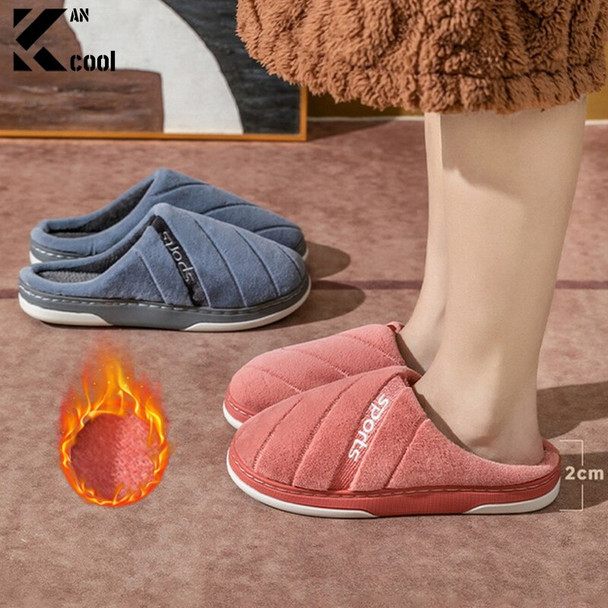 2024 Autumn Winter Footwear Women Men Flat Slippers Indoor Home Non