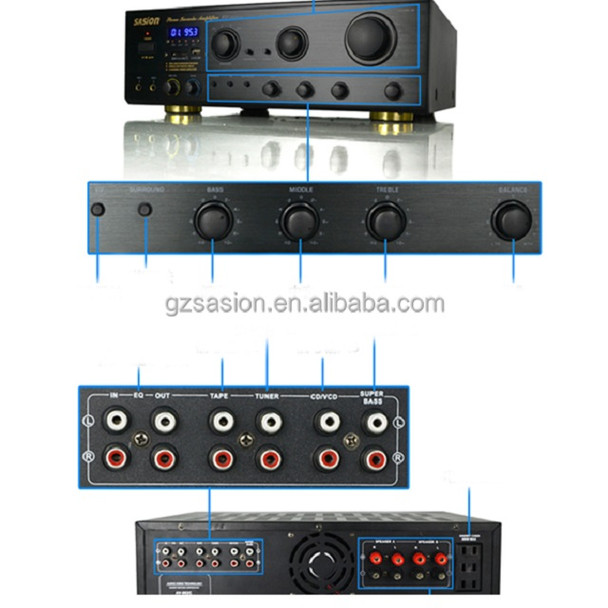 AV-502 supply all kinds of sound amplifier, KTV mixing karaoke amplifier ,power
