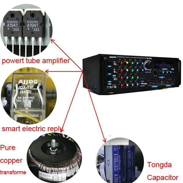 China  Manufacturer OEM ODM supplier karaoke amplifier with USB/SD/BT