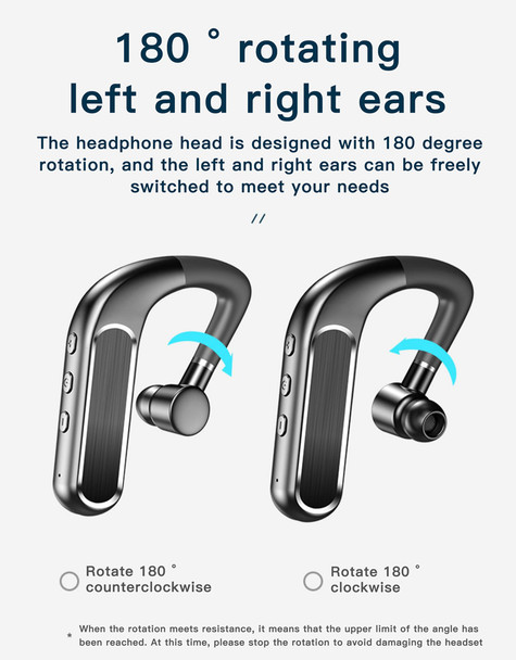 NEW Y10 Handsfree earhook headphone single in-ear driver wireless earphone
