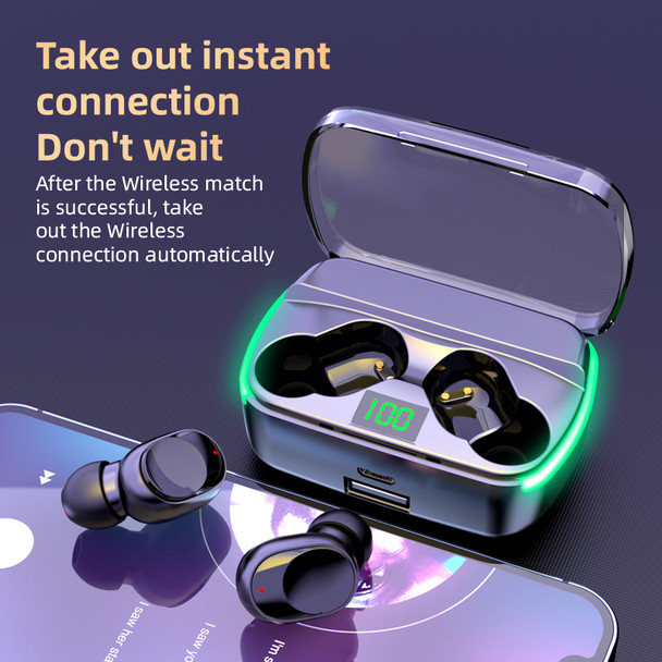 TWS Wireless Headphone Earphone Headset Stereo Sound Music Earbuds