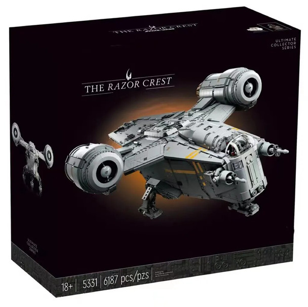 2023 NEW The Mandalorianed The Razored Crest 75331 Exclusive Building Kit Blocks Bricks Star Toys for Adult Boy Christmas Gifts