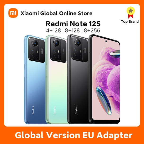 Global Version Xiaomi Redmi Note 12S 8GB 256GB Helio G96 108MP Camera 90Hz 6.43" AMOLED DotDisplay 33W Fast Charging 5000mAh