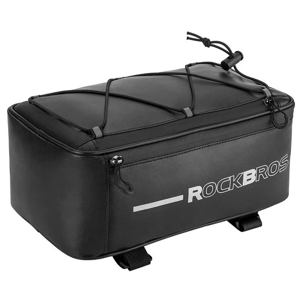 Bike Trunk Bag Storage Box Reflective MTB Electric Bicycle Bag 4L Capacity Luggage Carrier Cycling Seat Pannier