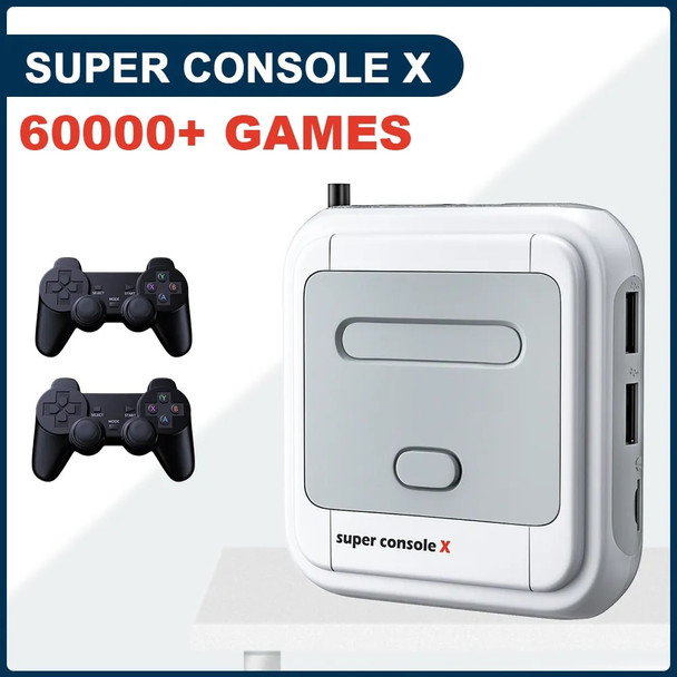 Retro Game Box Super Console X Video Game Console For MAME/MD/ARCADE WiFi Support HD Out Built-in 50 Emulators With 60000+Games