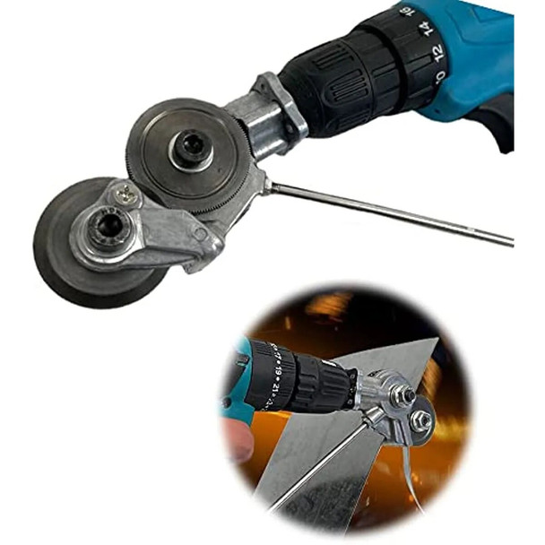 Electric Drill Plate Cutter Attachment Metal Sheet Cutter Nibbler Saw Cutter Free Cutting Tool Nibbler Sheet Metal Cutter