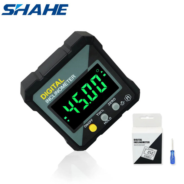 SHAHE Digital Electronic Level Digital Angle Fnder 4*90 ° Magnetic Inclinometer Protractor Precision Level Box For Woodworking SHAHE Digital Electronic Level Digital Angle Fnder 4*90 ° Magnetic Inclinometer Protractor Precision Level Box For Woodworking