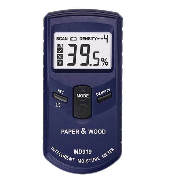 MD919 Paper intelligent Moisture meter Measurement range of wood moisture tester content 2～80%
