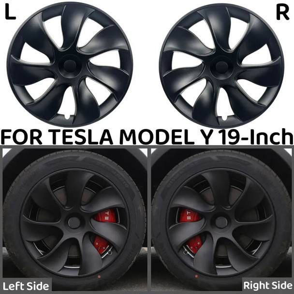 4PCS 19 Inch Wheel Caps for Tesla Model Y HubCap Performance Automobile Replacemen Hub cap Full Rim Cover Accessories 2018-2023