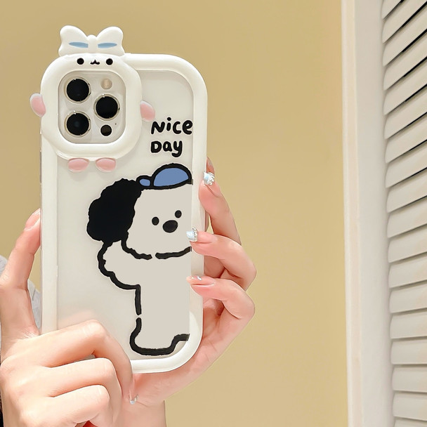 For OPPO Reno 8Z 7Z 7 6 8 Lite 5G Case Realme 8i 9i 8 10 Pro 5G C55 C21Y C25Y C25 C25S C15 C12 Case Cute Dog Pattern Clear Cover