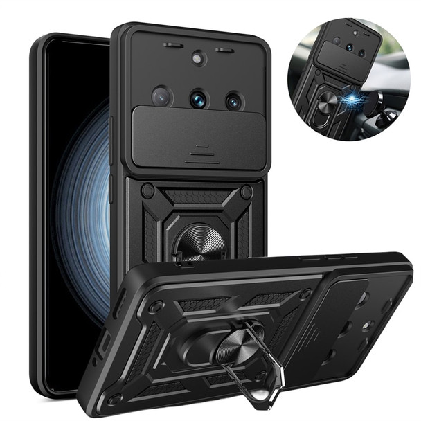 For Realme 11 Pro 5G Case Slide Camera Lens Protect Phone Case For Realme 11 11Pro 5G Car Magnetic Ring Holder Armor Back Cover