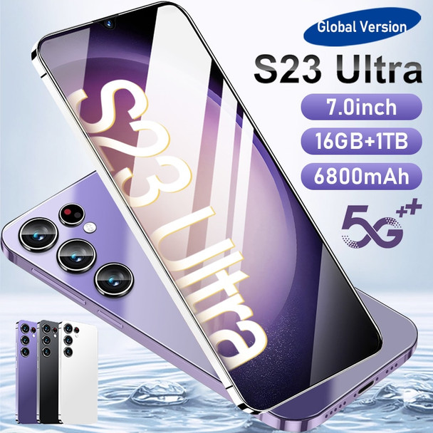 smartphone s23 ultra smartphone phone android 6800mAh 7.0 HD screen
