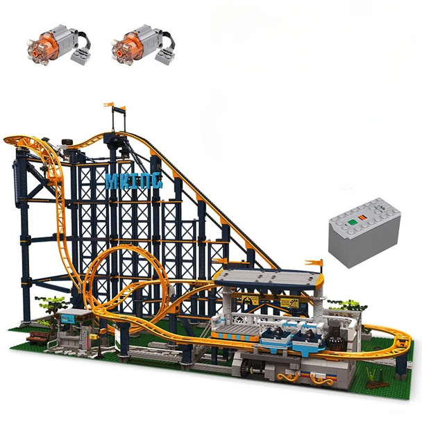 MK 11012 Roller Coaster With Motor Amusement Park Building Block Bricks Toy For Birthday Christmas Kids Gift 10303 MK 11012 Roller Coaster With Motor Amusement Park Building Block Bricks Toy For Birthday Christmas Kids Gift 10303
