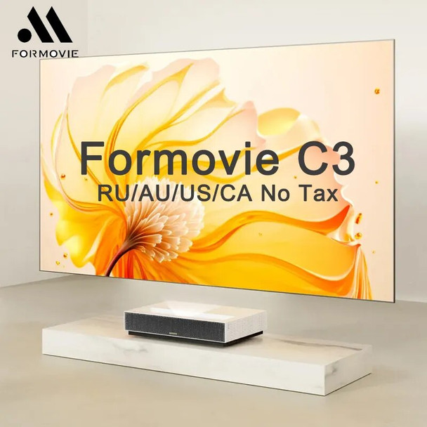 Formovie C3 4K Laser TV Projector ALPD 400 Nit Brightness Beamer Cinema 3 DLP 40ms Game UST Projetor Fengmi For Home Theater