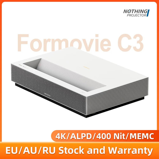 Formovie C3 4K Laser TV Projector ALPD 400 Nit Brightness Beamer DLP 40ms Game UST Projetor Heimkino Fengmi Home Cinema 3