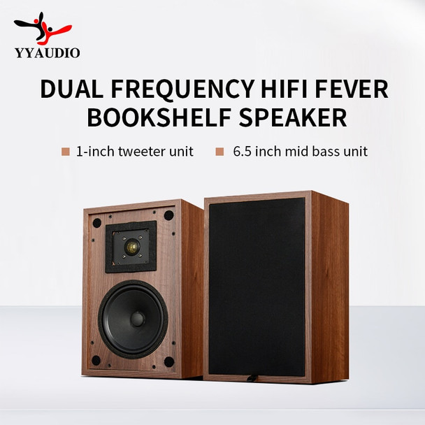 YYAUDIO 6.5 Inch Fashion Bookshelf Speaker Hifi High Fidelity Home Theater Speaker