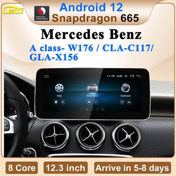 Factory Price Android12 Multimedia For Mercedes Benz A Class-W176 CLA-C117 GLA-X156 Car Video Player GPS Navigation Bluetooth
