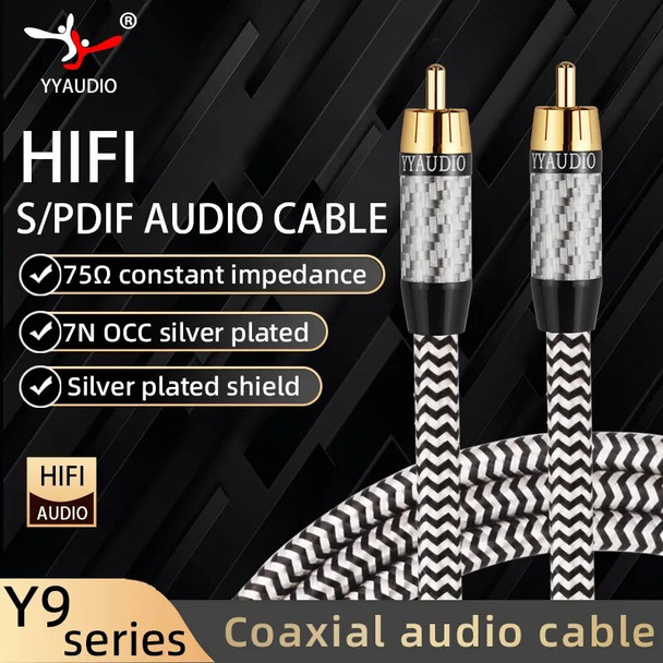 RCA Cable RCA to RCA Cable Coaxial Audio Cable Subwoofer Cable SPDIF Male Stereo Connector for TV Amplifier Hifi Subwoofer