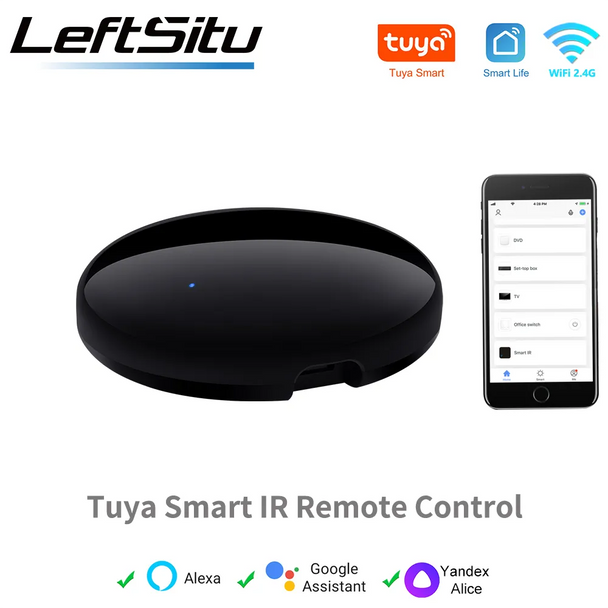 Tuya WiFi IR Remote Control for Air Conditioner TV, Smart Home Infrared Universal Remote Controller For Alexa,Google Home Yandex