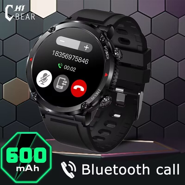 ChiBear Bluetooth Call Men Smart Watch 600 mAh Large Battery 1.6"400*400 HD colour screen IP68 Waterproof Screen Smartwatch Man
