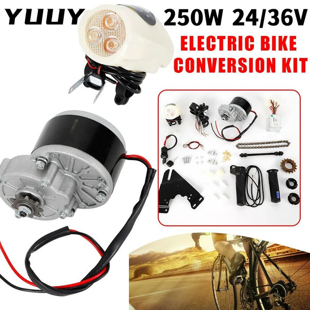 250W 24V/36V Electric Bike Conversion Kit Motor & Controller For 22-29 inch Bicycle E-BIKE Conversion Kit Bicycle Accessories