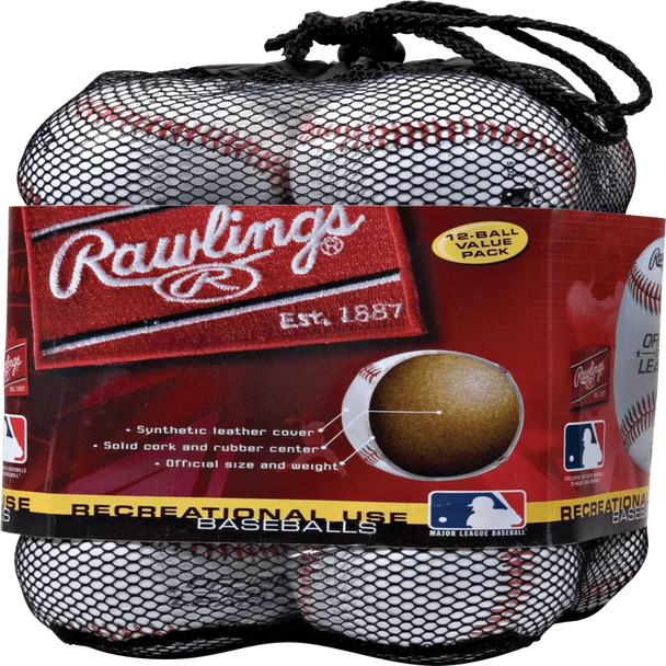 8U Official League OLB3 Practice Youth Baseballs in Mesh Bag, 12 Pieces 8U Official League OLB3 Practice Youth Baseballs in Mesh Bag, 12 Pieces
