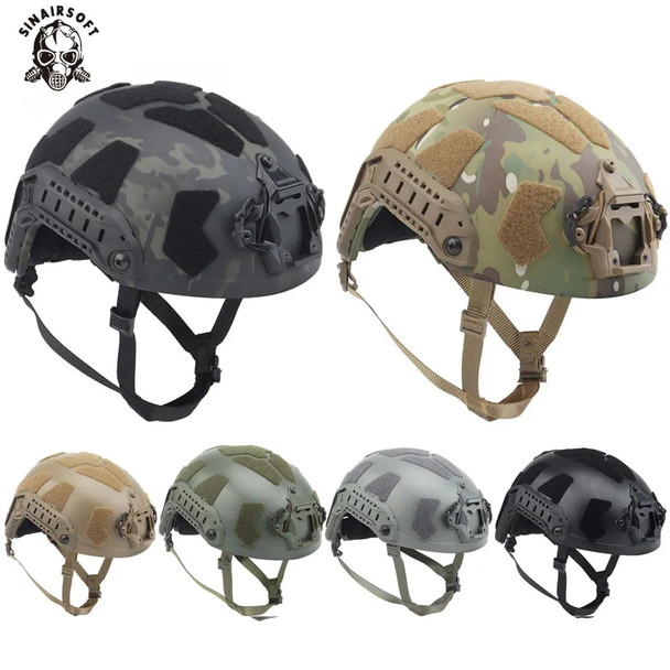 NEW Lightweight Army Fast Helmet Full Protective Version Tactical SF Suprt High Cut Helmet Paintball Wargame Airsoft Helmet