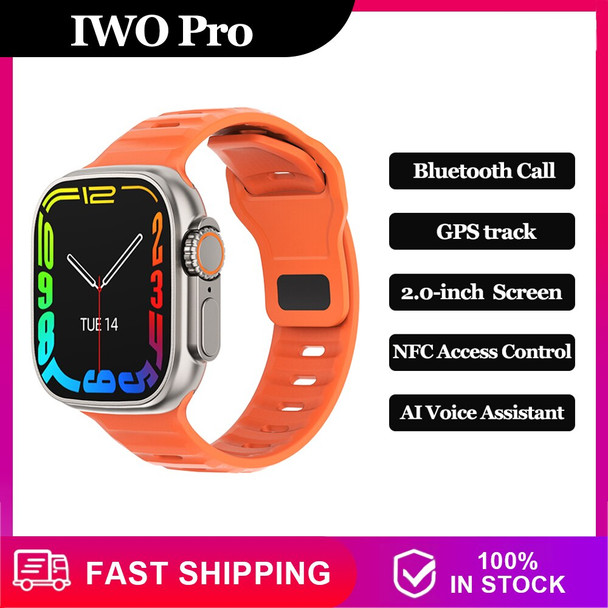 IWO Pro DT8 Ultra Smart Watch Men NFC Bluetooth Call GPS Heart Rate Women Sport Tracker Blood Pressure Smartwatch