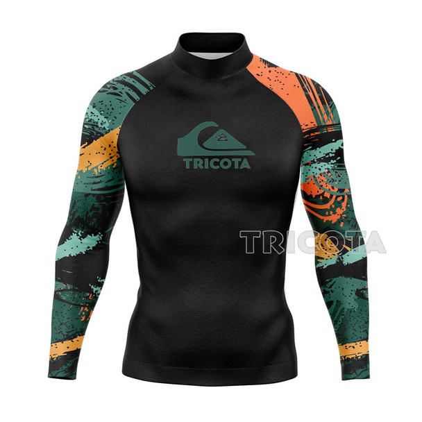 Surfing Swimming Diving T-Shirts Tight Long Sleeve Rash Guard Swimwear
