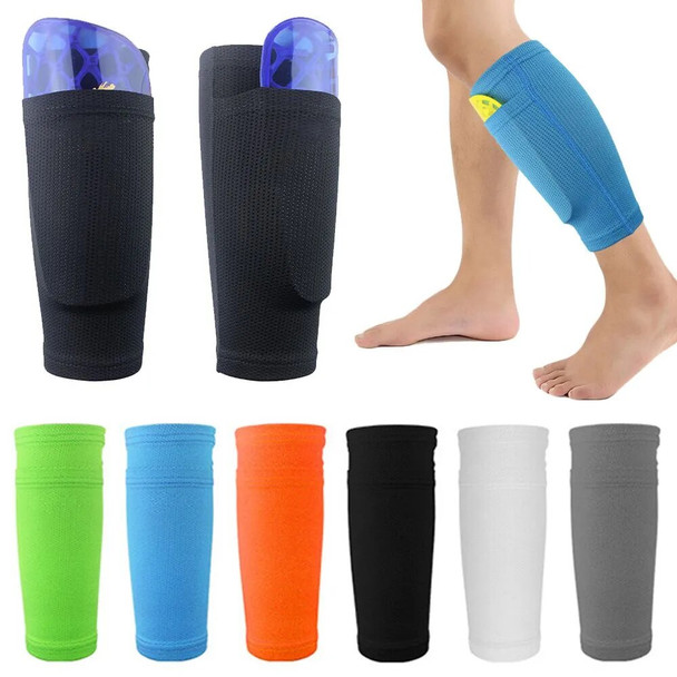 1 Pair Breathable Sports Soccer Shin Guards Pad Cover Instep Sock Leg Guard Sleeve Football Shin Holder For Adult Teens Children