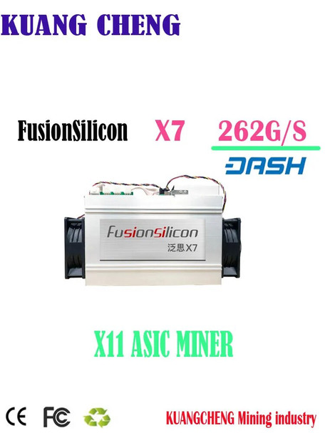 DASH Asic miner FusionSilicon X7 262GH/S X11 miner Dash coin mining Better Than Antminer D3 D5 Baikal BK-X X10 BK-G28 STU-U6