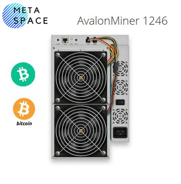 AvalonMiner 1246 83TH/s Bitcoin Miner Asic Miner Crypto SHA-256 Mining Machine With Original Power Supply Avalon 1246 BTC Miner