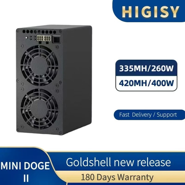 New Release Goldshell Mini Doge 2 Box II miner 420M 400W