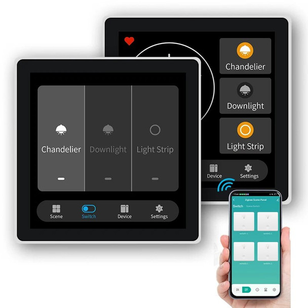 2022 smart tuya switch work with smart life APP with remote control function and touch screen switch